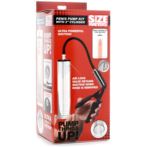 Size Matters Penis Pump Kit with 2 Inch Cylinder -  Extreme Toyz Singapore - https://extremetoyz.com.sg - Sex Toys and Lingerie Online Store - Bondage Gear / Vibrators / Electrosex Toys / Wireless Remote Control Vibes / Sexy Lingerie and Role Play / BDSM / Dungeon Furnitures / Dildos and Strap Ons &nbsp;/ Anal and Prostate Massagers / Anal Douche and Cleaning Aide / Delay Sprays and Gels / Lubricants and more...