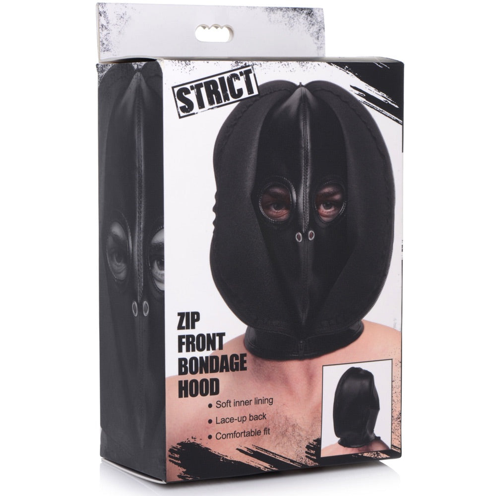 Zip Front Bondage Hood