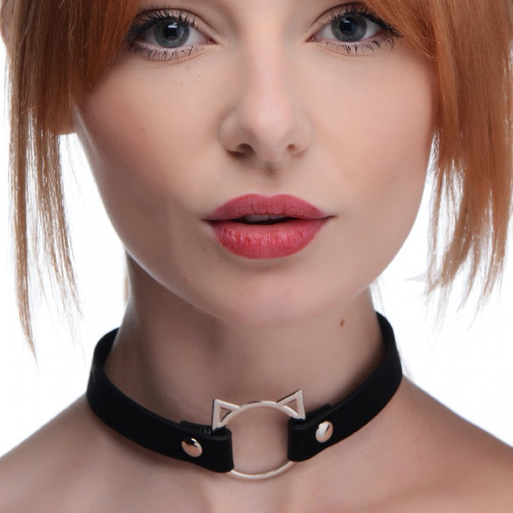 Master Series Kinky Kitty Ring Slim Choker - Extreme Toyz Singapore - https://extremetoyz.com.sg - Sex Toys and Lingerie Online Store - Bondage Gear / Vibrators / Electrosex Toys / Wireless Remote Control Vibes / Sexy Lingerie and Role Play / BDSM / Dungeon Furnitures / Dildos and Strap Ons &nbsp;/ Anal and Prostate Massagers / Anal Douche and Cleaning Aide / Delay Sprays and Gels / Lubricants and more...