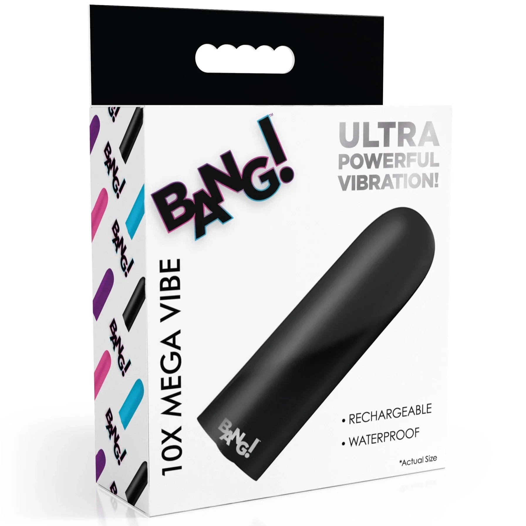 10X Rechargeable Mega Bullet Vibe - Black