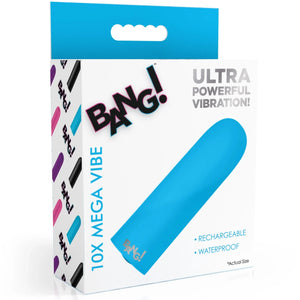 10X Rechargeable Mega Bullet Vibe - Blue