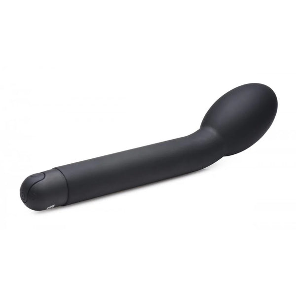 10X Rechargeable Silicone G-Spot Vibrator - Black