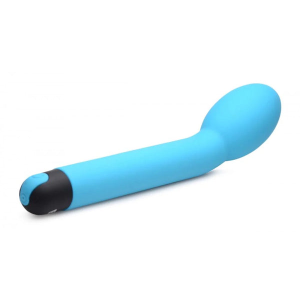 10X Rechargeable Silicone G-Spot Vibrator - Blue