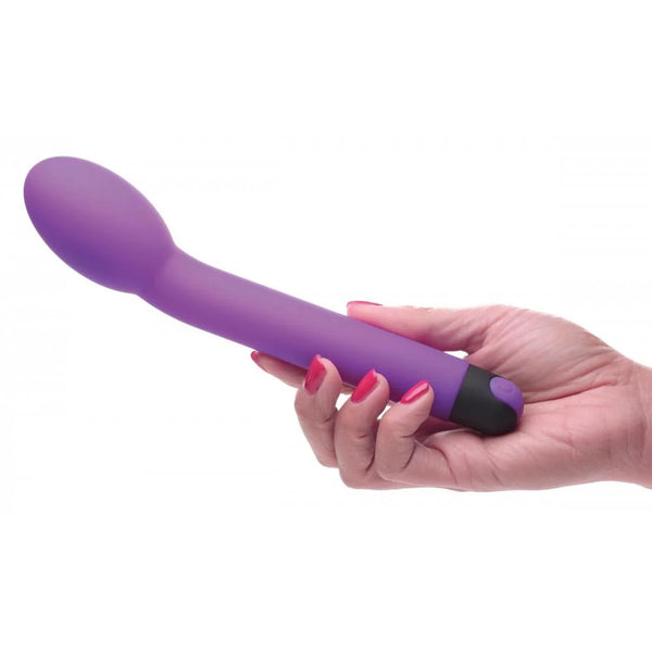 10X Rechargeable Silicone G-Spot Vibrator - Purple