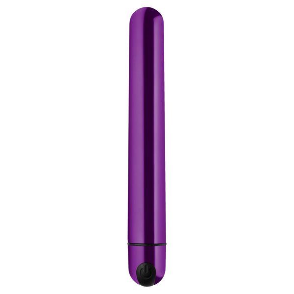 10X Rechargeable Slim Metallic Bullet - Purple