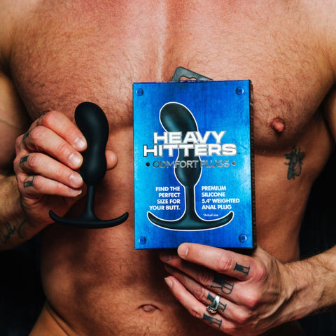 Heavy Hitters Premium Silicone Weighted Prostate Plug - Small - Extreme Toyz Singapore - https://extremetoyz.com.sg - Sex Toys and Lingerie Online Store - Bondage Gear / Vibrators / Electrosex Toys / Wireless Remote Control Vibes / Sexy Lingerie and Role Play / BDSM / Dungeon Furnitures / Dildos and Strap Ons  / Anal and Prostate Massagers / Anal Douche and Cleaning Aide / Delay Sprays and Gels / Lubricants and more...