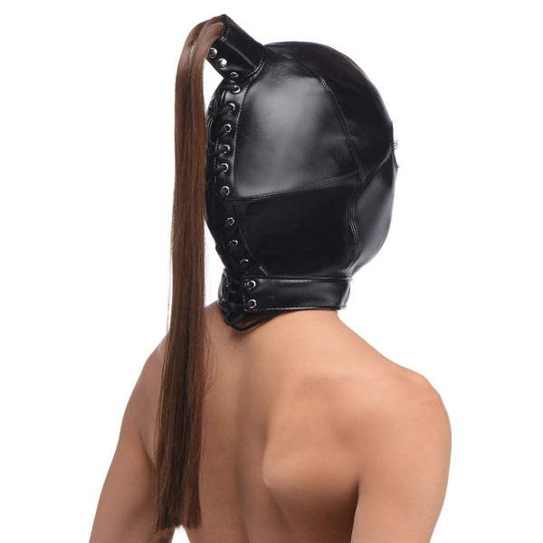 Ponytail Bondage Hood