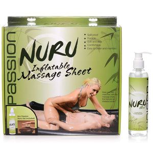 Nuru Inflatable Massage Sheet Deluxe Kit