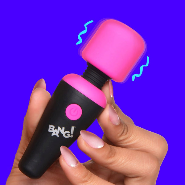 10X Ultra Powerful Rechargeable Silicone Mini Wand - Pink