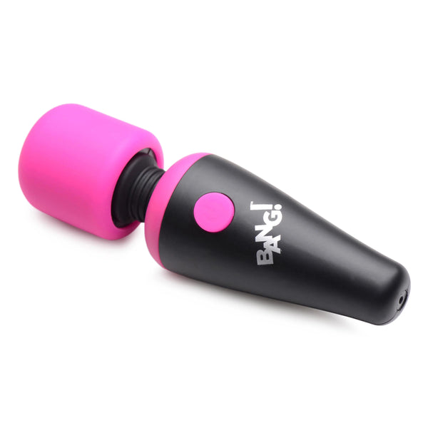 10X Ultra Powerful Rechargeable Silicone Mini Wand - Pink