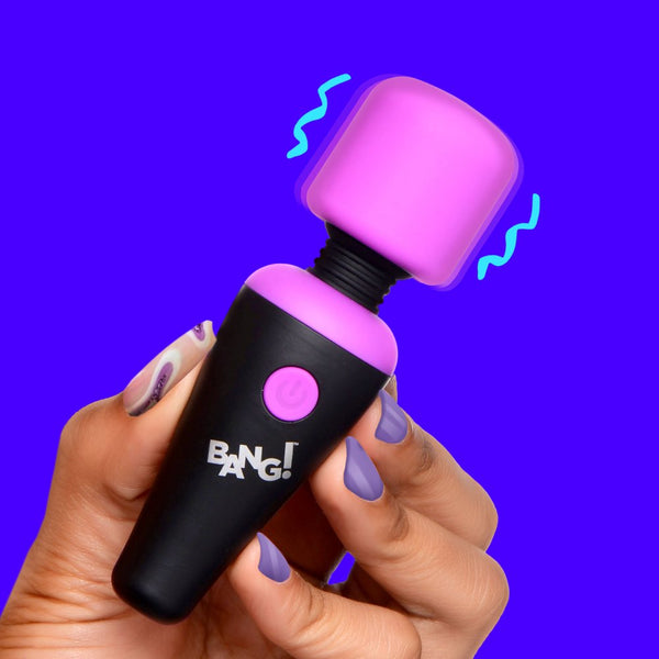 10X Ultra Powerful Rechargeable Silicone Mini Wand - Purple