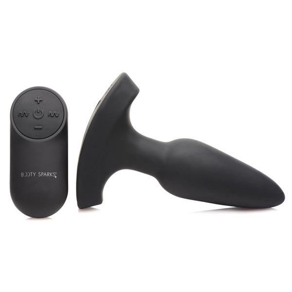 28X Laser Heart Silicone Anal Plug with Remote