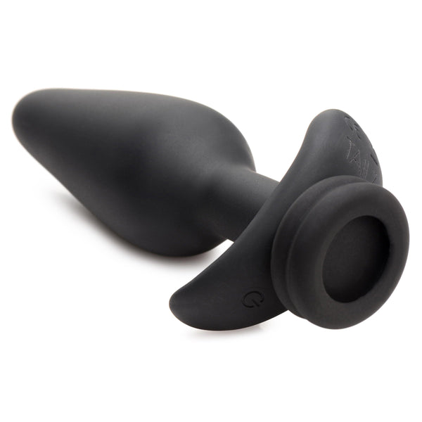 Snap-On! Interchangeable 10X Vibrating Silicone Anal Plug with Remote - Large