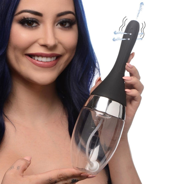 CleanStream Auto-Vibrating Rechargeable Enema Bulb - Extreme Toyz Singapore - https://extremetoyz.com.sg - Sex Toys and Lingerie Online Store 