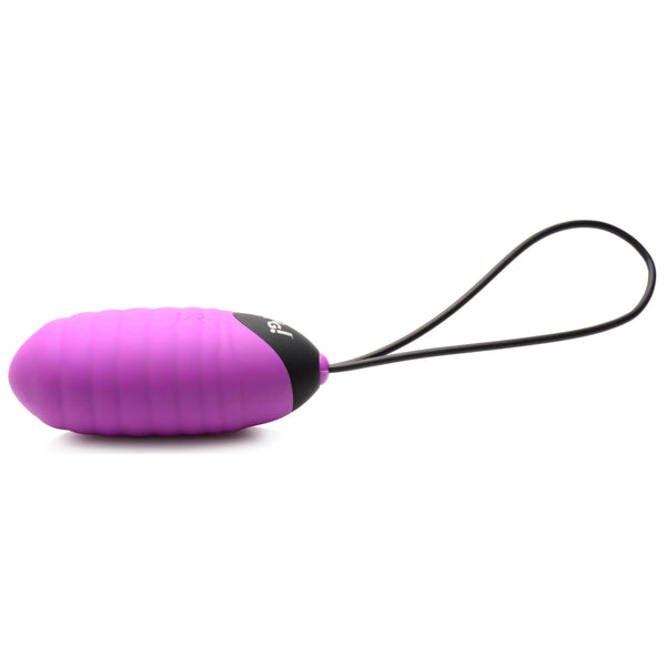 28X Ribbed Silicone Vibrating Egg with Remote Control