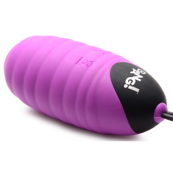 28X Ribbed Silicone Vibrating Egg with Remote Control