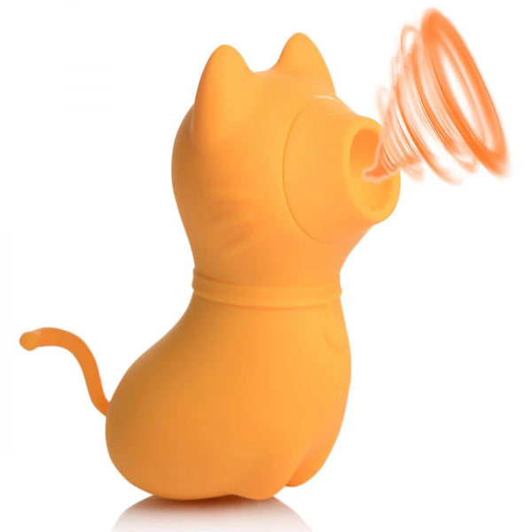 Sucky Kitty Rechargeable Silicone Clitoral Stimulator - Orange