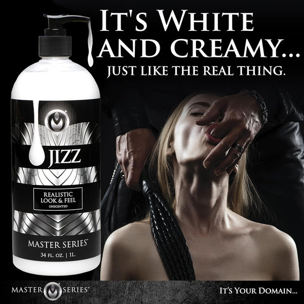 Master Series Jizz Unscented Water-Based Lube 34 oz. (1000ml) - Extreme Toyz Singapore - https://extremetoyz.com.sg - Sex Toys and Lingerie Online Store