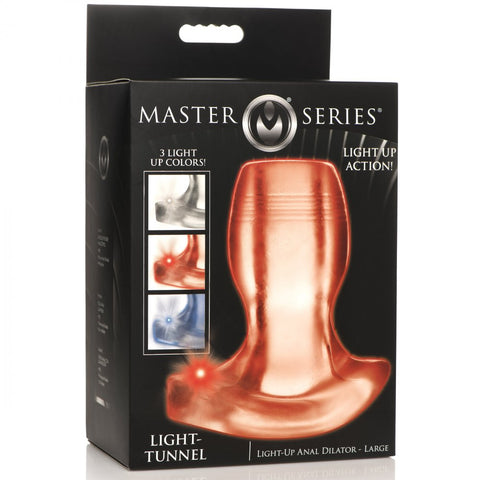  Master Series Light-Tunnel Light-Up Anal Dilator - Large - Extreme Toyz Singapore - https://extremetoyz.com.sg - Sex Toys and Lingerie Online Store - Bondage Gear / Vibrators / Electrosex Toys / Wireless Remote Control Vibes / Sexy Lingerie and Role Play / BDSM / Dungeon Furnitures / Dildos and Strap Ons / Anal and Prostate Massagers / Anal Douche and Cleaning Aide / Delay Sprays and Gels / Lubricants and more...