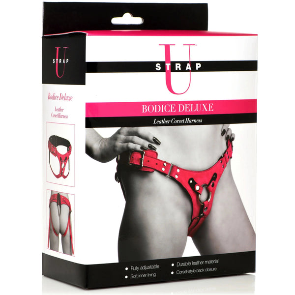 Bodice Deluxe Leather Corset Harness