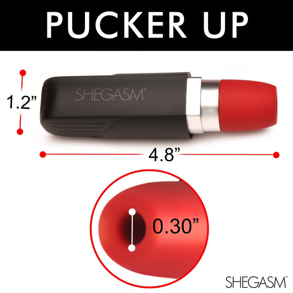 Inmi Shegasm Pocket Pucker Rechargeable Lipstick Clit Stimulator - Extreme Toyz Singapore - https://extremetoyz.com.sg - Sex Toys and Lingerie Online Store - Bondage Gear / Vibrators / Electrosex Toys / Wireless Remote Control Vibes / Sexy Lingerie and Role Play / BDSM / Dungeon Furnitures / Dildos and Strap Ons  / Anal and Prostate Massagers / Anal Douche and Cleaning Aide / Delay Sprays and Gels / Lubricants and more...