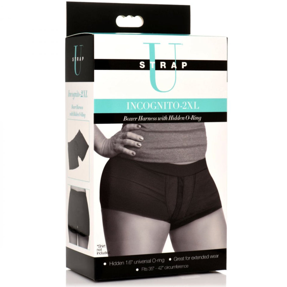 Incognito Boxer Harness with Hidden O-Ring - Plus Size