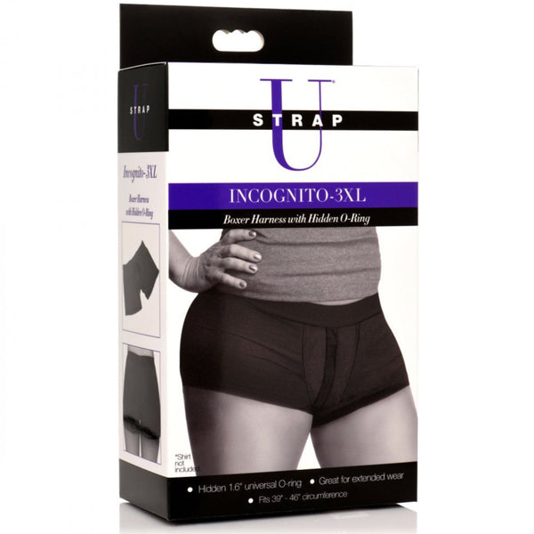 Incognito Boxer Harness with Hidden O-Ring - Plus Size