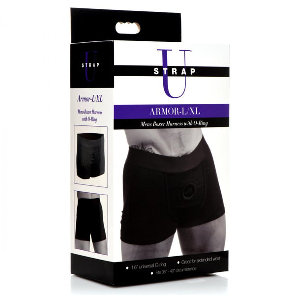 Strap U Armor Mens Boxer Harness with O-Ring (2 Sizes Available) - Extreme Toyz Singapore - https://extremetoyz.com.sg - Sex Toys and Lingerie Online Store - Bondage Gear / Vibrators / Electrosex Toys / Wireless Remote Control Vibes / Sexy Lingerie and Role Play / BDSM / Dungeon Furnitures / Dildos and Strap Ons  / Anal and Prostate Massagers / Anal Douche and Cleaning Aide / Delay Sprays and Gels / Lubricants and more...