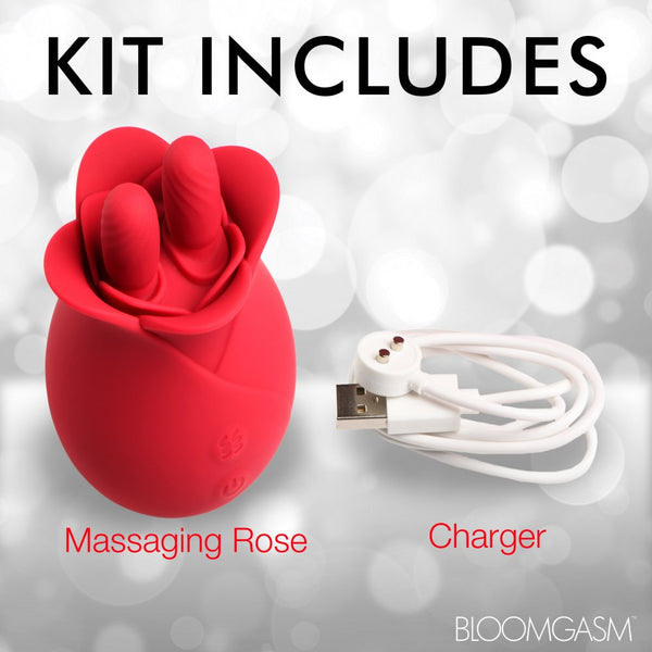 Inmi Bloomgasm 10X Fondle Massaging Rose Rechargeable Silicone Clit Stimulators - Extreme Toyz Singapore - https://extremetoyz.com.sg - Sex Toys and Lingerie Online Store - Bondage Gear / Vibrators / Electrosex Toys / Wireless Remote Control Vibes / Sexy Lingerie and Role Play / BDSM / Dungeon Furnitures / Dildos and Strap Ons  / Anal and Prostate Massagers / Anal Douche and Cleaning Aide / Delay Sprays and Gels / Lubricants and more...