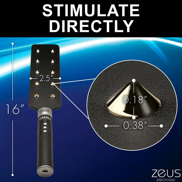 Zeus Electrosex  Rechargeable E-Stim Spiked Paddle -  Extreme Toyz Singapore - https://extremetoyz.com.sg - Sex Toys and Lingerie Online Store - Bondage Gear / Vibrators / Electrosex Toys / Wireless Remote Control Vibes / Sexy Lingerie and Role Play / BDSM / Dungeon Furnitures / Dildos and Strap Ons  / Anal and Prostate Massagers / Anal Douche and Cleaning Aide / Delay Sprays and Gels / Lubricants and more...