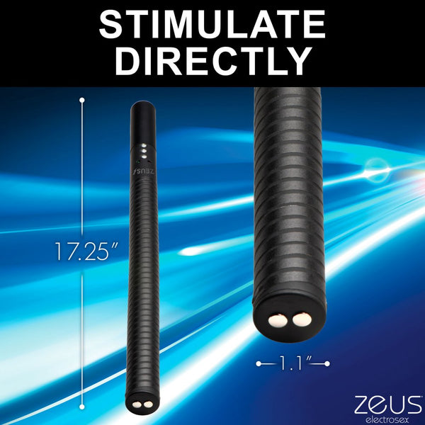 Zeus Electrosex Rechargeable E-Stim Baton - Extreme Toyz Singapore - https://extremetoyz.com.sg - Sex Toys and Lingerie Online Store - Bondage Gear / Vibrators / Electrosex Toys / Wireless Remote Control Vibes / Sexy Lingerie and Role Play / BDSM / Dungeon Furnitures / Dildos and Strap Ons  / Anal and Prostate Massagers / Anal Douche and Cleaning Aide / Delay Sprays and Gels / Lubricants and more...