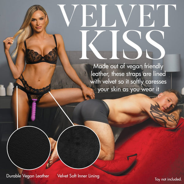 Bedroom Bliss Signature Collection Velvet Kiss Strap-On Harness - Extreme Toyz Singapore - https://extremetoyz.com.sg - Sex Toys and Lingerie Online Store - Bondage Gear / Vibrators / Electrosex Toys / Wireless Remote Control Vibes / Sexy Lingerie and Role Play / BDSM / Dungeon Furnitures / Dildos and Strap Ons  / Anal and Prostate Massagers / Anal Douche and Cleaning Aide / Delay Sprays and Gels / Lubricants and more...