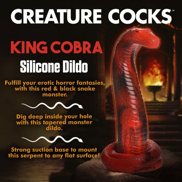 Creature Cocks King Cobra Silicone Dildo - Extreme Toyz Singapore - https://extremetoyz.com.sg - Sex Toys and Lingerie Online Store - Bondage Gear / Vibrators / Electrosex Toys / Wireless Remote Control Vibes / Sexy Lingerie and Role Play / BDSM / Dungeon Furnitures / Dildos and Strap Ons  / Anal and Prostate Massagers / Anal Douche and Cleaning Aide / Delay Sprays and Gels / Lubricants and more...