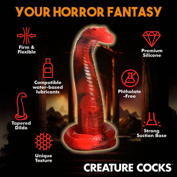 Creature Cocks King Cobra Silicone Dildo - Extreme Toyz Singapore - https://extremetoyz.com.sg - Sex Toys and Lingerie Online Store - Bondage Gear / Vibrators / Electrosex Toys / Wireless Remote Control Vibes / Sexy Lingerie and Role Play / BDSM / Dungeon Furnitures / Dildos and Strap Ons  / Anal and Prostate Massagers / Anal Douche and Cleaning Aide / Delay Sprays and Gels / Lubricants and more...