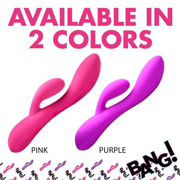 Bang! 10X Flexible Rechargeable Silicone Rabbit Vibrator (2 Colours Available) - Extreme Toyz Singapore - https://extremetoyz.com.sg - Sex Toys and Lingerie Online Store - Bondage Gear / Vibrators / Electrosex Toys / Wireless Remote Control Vibes / Sexy Lingerie and Role Play / BDSM / Dungeon Furnitures / Dildos and Strap Ons / Anal and Prostate Massagers / Anal Douche and Cleaning Aide / Delay Sprays and Gels / Lubricants and more...  Edit alt text