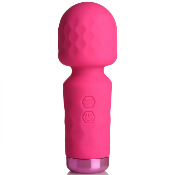 10X Mini Rechargeable Silicone Wand - Pink