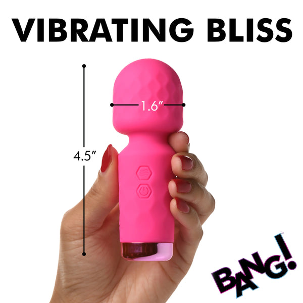 10X Mini Rechargeable Silicone Wand - Pink