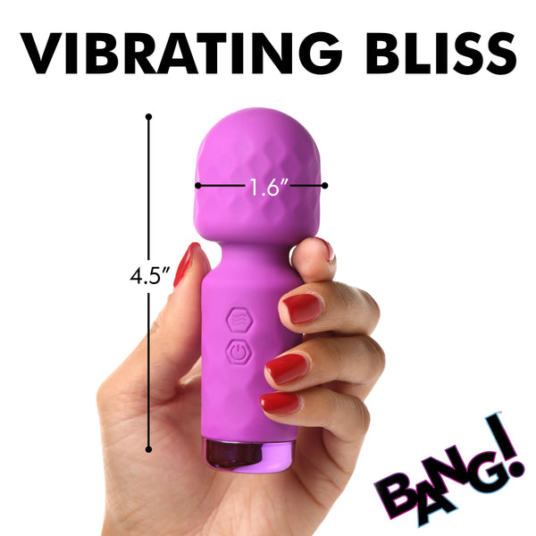 10X Mini Rechargeable Silicone Wand - Purple