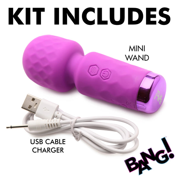 10X Mini Rechargeable Silicone Wand - Purple