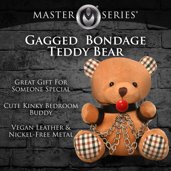 Master Series Gagged Bondage Bear - Extreme Toyz Singapore - https://extremetoyz.com.sg - Sex Toys and Lingerie Online Store - Bondage Gear / Vibrators / Electrosex Toys / Wireless Remote Control Vibes / Sexy Lingerie and Role Play / BDSM / Dungeon Furnitures / Dildos and Strap Ons  / Anal and Prostate Massagers / Anal Douche and Cleaning Aide / Delay Sprays and Gels / Lubricants and more...