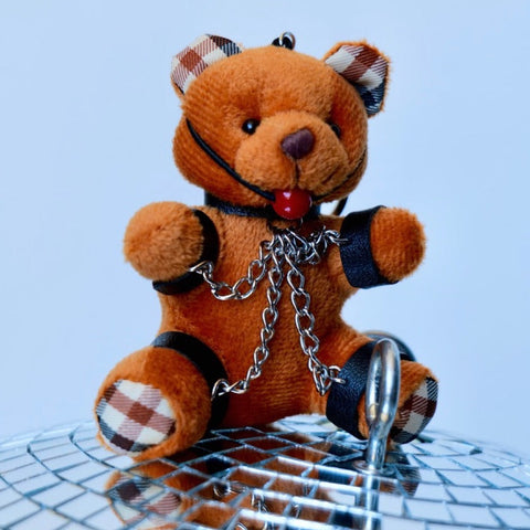 Master Series Gagged Teddy Bear Keychain - Extreme Toyz Singapore - https://extremetoyz.com.sg - Sex Toys and Lingerie Online Store  Edit alt text