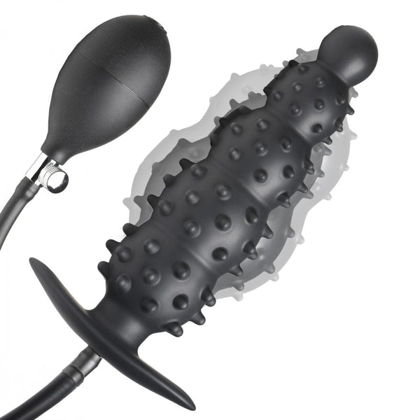 Master Series Ass Puffer Nubbed Inflatable Silicone Anal Plug - Extreme Toyz Singapore - https://extremetoyz.com.sg - Sex Toys and Lingerie Online Store - Bondage Gear / Vibrators / Electrosex Toys / Wireless Remote Control Vibes / Sexy Lingerie and Role Play / BDSM / Dungeon Furnitures / Dildos and Strap Ons  / Anal and Prostate Massagers / Anal Douche and Cleaning Aide / Delay Sprays and Gels / Lubricants and more...