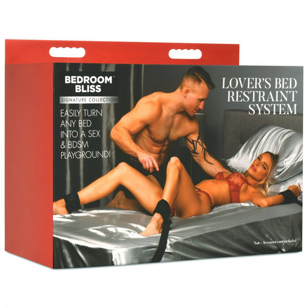 Bedroom Bliss Signature Collection Lover's Bed Restraint System - Extreme Toyz Singapore - https://extremetoyz.com.sg - Sex Toys and Lingerie Online Store - Bondage Gear / Vibrators / Electrosex Toys / Wireless Remote Control Vibes / Sexy Lingerie and Role Play / BDSM / Dungeon Furnitures / Dildos and Strap Ons  / Anal and Prostate Massagers / Anal Douche and Cleaning Aide / Delay Sprays and Gels / Lubricants and more...