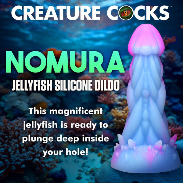 Creature Cocks Nomura Jellyfish Silicone Dildo - Extreme Toyz Singapore - https://extremetoyz.com.sg - Sex Toys and Lingerie Online Store - Bondage Gear / Vibrators / Electrosex Toys / Wireless Remote Control Vibes / Sexy Lingerie and Role Play / BDSM / Dungeon Furnitures / Dildos and Strap Ons / Anal and Prostate Massagers / Anal Douche and Cleaning Aide / Delay Sprays and Gels / Lubricants and more...