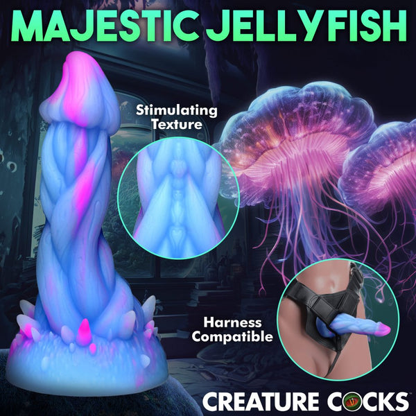 Creature Cocks Nomura Jellyfish Silicone Dildo - Extreme Toyz Singapore - https://extremetoyz.com.sg - Sex Toys and Lingerie Online Store - Bondage Gear / Vibrators / Electrosex Toys / Wireless Remote Control Vibes / Sexy Lingerie and Role Play / BDSM / Dungeon Furnitures / Dildos and Strap Ons / Anal and Prostate Massagers / Anal Douche and Cleaning Aide / Delay Sprays and Gels / Lubricants and more...