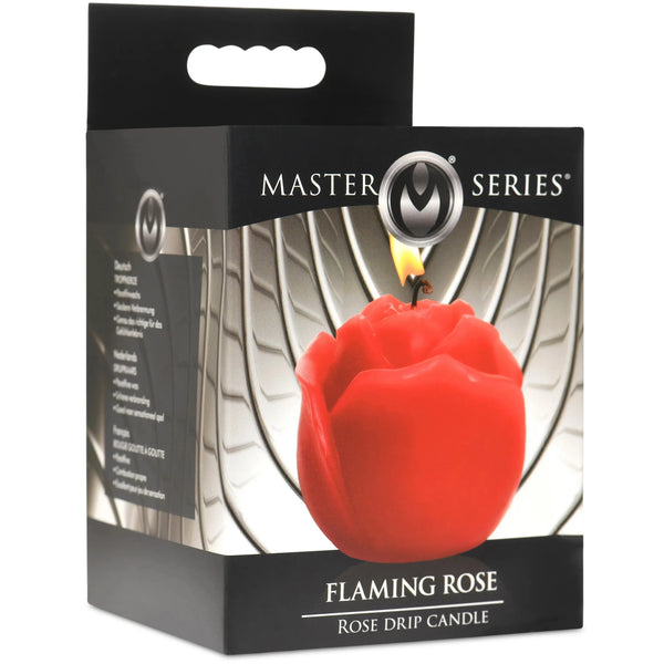 Flaming Rose Drip Candle