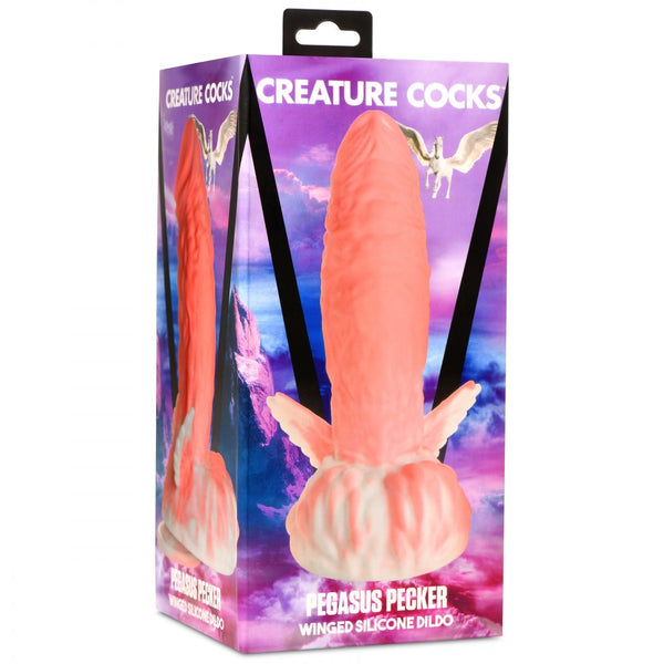 Creature Cocks Pegasus Pecker Winged Silicone Dildo - Extreme Toyz Singapore - https://extremetoyz.com.sg - Sex Toys and Lingerie Online Store - Bondage Gear / Vibrators / Electrosex Toys / Wireless Remote Control Vibes / Sexy Lingerie and Role Play / BDSM / Dungeon Furnitures / Dildos and Strap Ons  / Anal and Prostate Massagers / Anal Douche and Cleaning Aide / Delay Sprays and Gels / Lubricants and more...