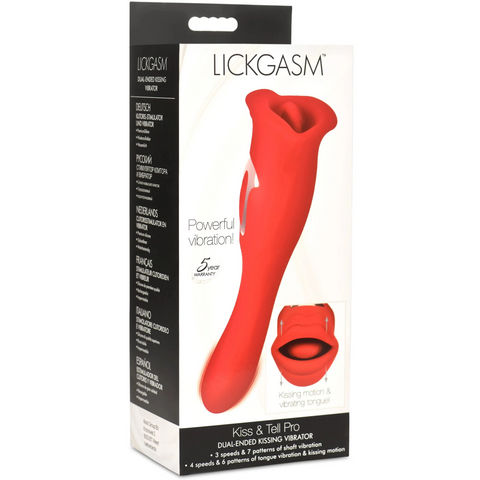 Kiss & Tell Pro Rechargeable Dual-Ended Kissing Vibrator