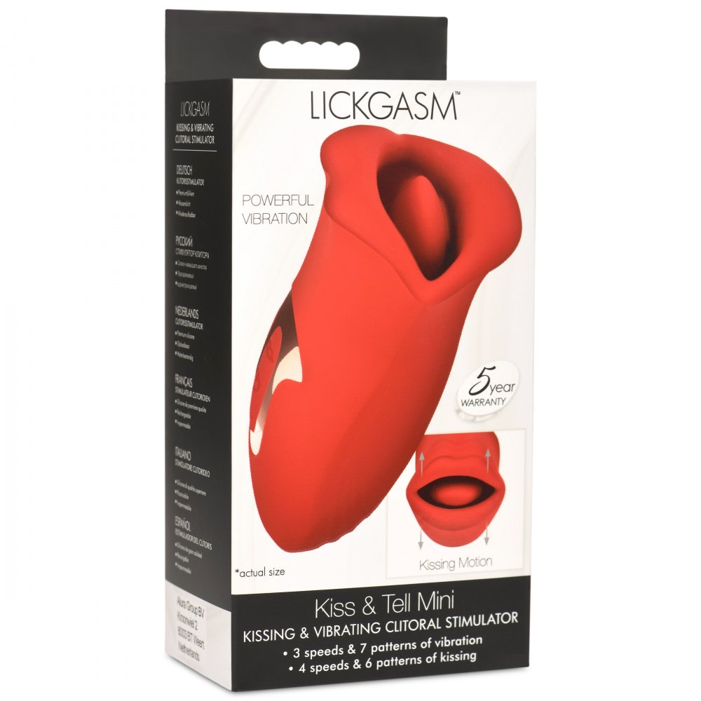 Inmi Lickgasm Kiss and Tell Mini Kissing and Vibrating Rechargeable Clitoral Stimulator - Extreme Toyz Singapore - https://extremetoyz.com.sg - Sex Toys and Lingerie Online Store - Bondage Gear / Vibrators / Electrosex Toys / Wireless Remote Control Vibes / Sexy Lingerie and Role Play / BDSM / Dungeon Furnitures / Dildos and Strap Ons  / Anal and Prostate Massagers / Anal Douche and Cleaning Aide / Delay Sprays and Gels / Lubricants and more...