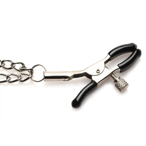 Master Series Daggers Double Chain Nipple Clamps - Extreme Toyz Singapore - https://extremetoyz.com.sg - Sex Toys and Lingerie Online Store - Bondage Gear / Vibrators / Electrosex Toys / Wireless Remote Control Vibes / Sexy Lingerie and Role Play / BDSM / Dungeon Furnitures / Dildos and Strap Ons  / Anal and Prostate Massagers / Anal Douche and Cleaning Aide / Delay Sprays and Gels / Lubricants and more...